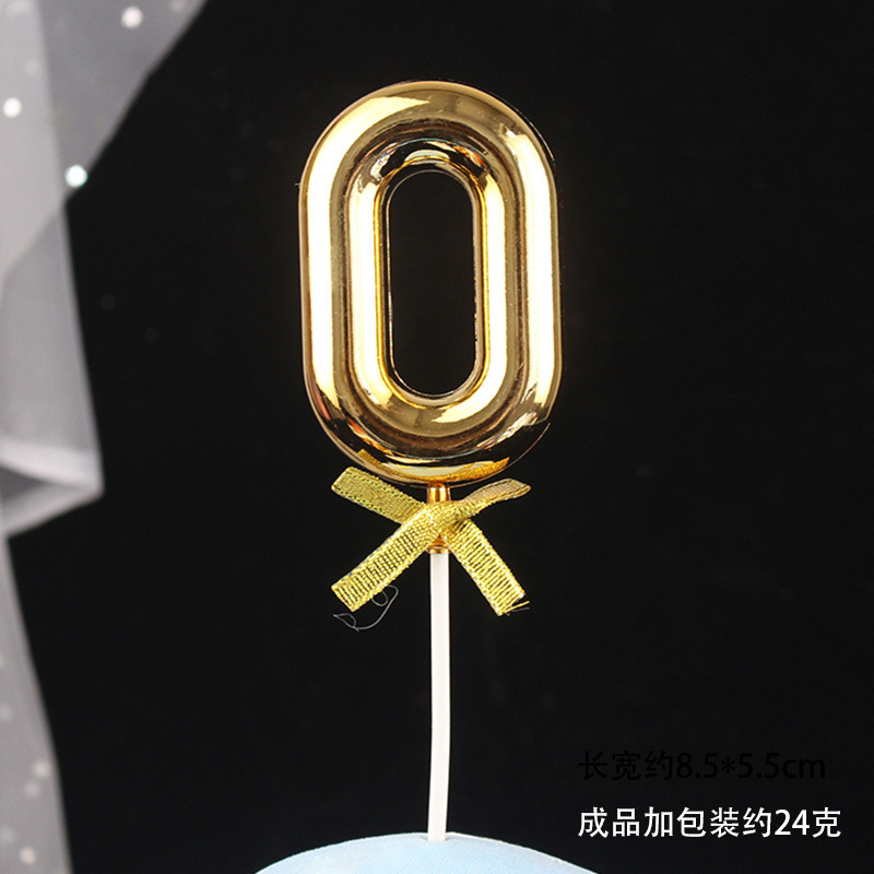Decoración digital para pasteles 0-9, 3D oro/rosa, inserto para cumpleaños – Mayorista de Yiwu image 10
