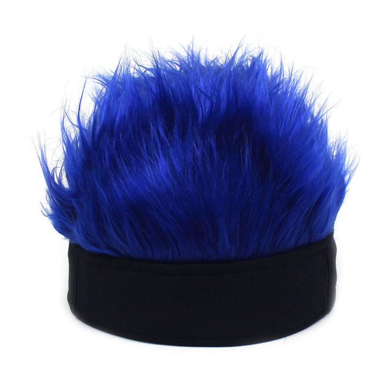 Color Mao Mao Hat Foreign Trade Cross-border Wig Hat Landlord Hat Shake Tone Funny Hat Men's and Women's Beanie Cap