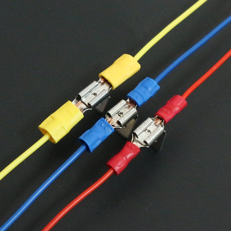 pvc公母肩背型接线端子红蓝黄套装(公型1只、母型1只/1套)