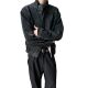 South Korea Vintage American Style Copper Ammonia Touch Tree Texture Houndstooth Neli Harrington cleanfit Jacket Coat
