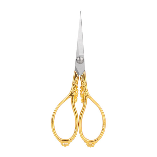 Lin Taizuo DIY handmade small scissors special paper-cutting gold scissors stainless steel tea bag window flower Xiangyun scissors