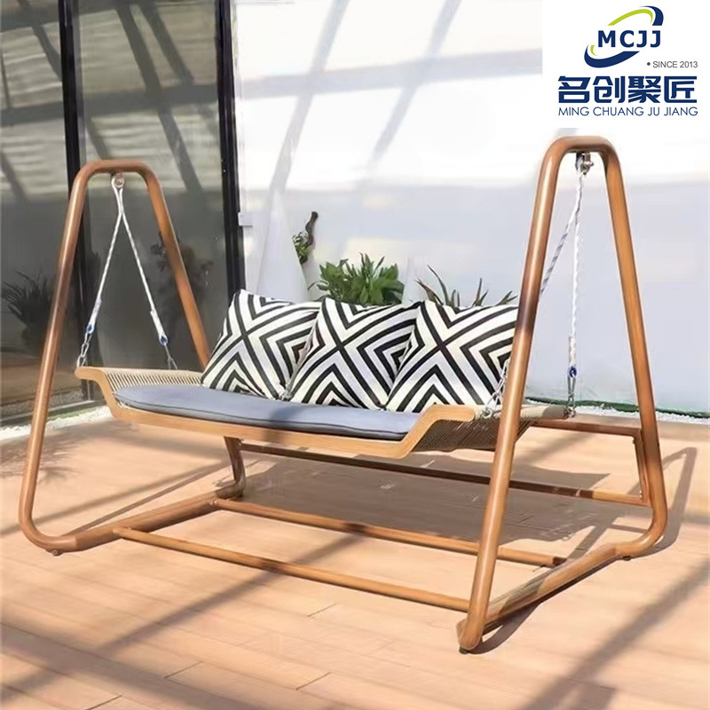 Outdoor Swing Courtyard Cradle Rocking Chair Outdoor Double Hammock Indoor Courtyard Popular Garden Swing Chair Hanging Chair