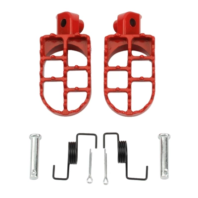 Motorcycle pedals for Suzuki DL650 V-Strom - red