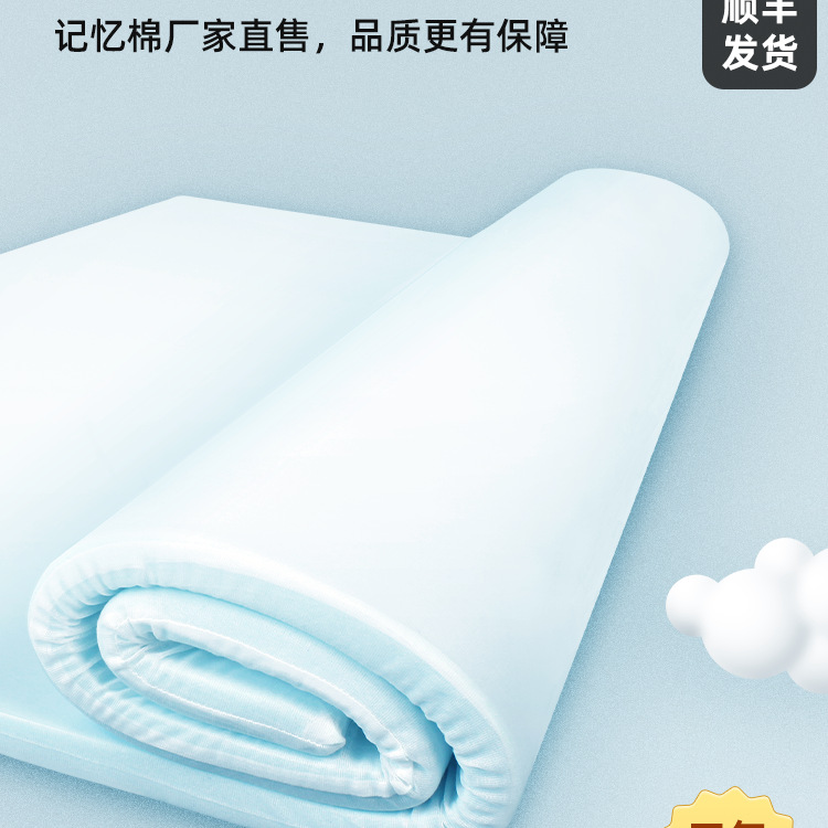 Gel Memory Foam Mattress Thin Slow Rebound Thin Cushion Tatami Mat Home Dormitory Folding Rental Sponge