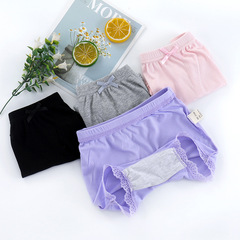 Wholesale girls' safety pants modal cotton children's underwear baby anti-transparency flat-bottom pants little girl matching skirt pants