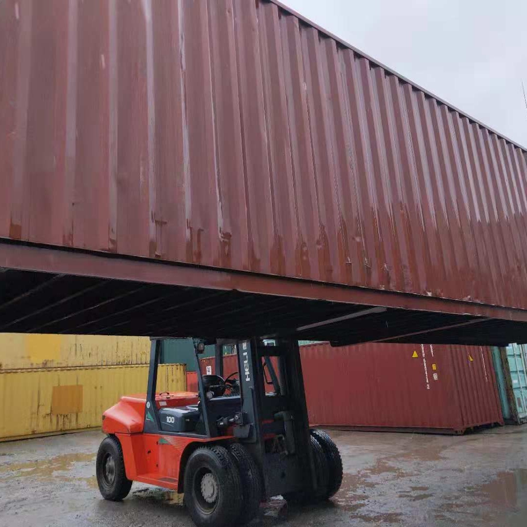 宁波堆场供应废旧集装箱40HC船用改装二手耐用装卸现货特价转运