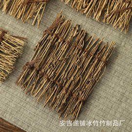 刺身摆盘装饰花草竹篱笆日式竹排竹梯菜品盘饰日式刺身拼盘装饰品