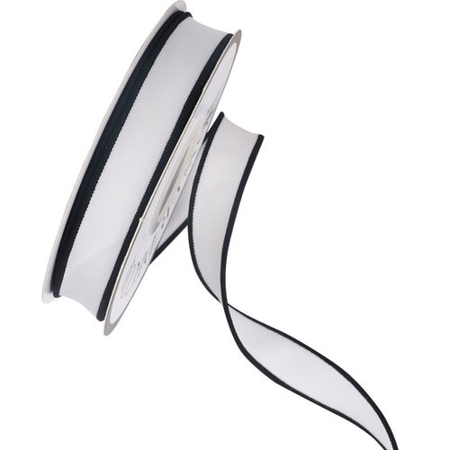 Charm Black and White Striped Simple Fabric Ribbon Rose Fresh Flower Gift Box Packaging Bow Flower Art Ribbon Tie DIY Handmade