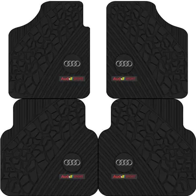 Avtomobil döşəmə paspasları — Earth Car Floor Mats, Suitable for - three-dimensional-sense-audi-logo-two-front-foot-pads-5065cm-diatom-mud-second-generation