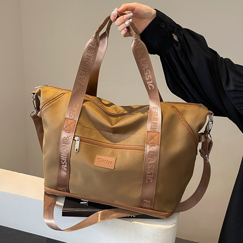 Seco-humedo separación bolsa deportiva de acondicionamiento de mujeres ocio viaje de negocios bolsa de viaje de viaje de viaje de hombres bolsa de mano de gran capacidad de corta distancia