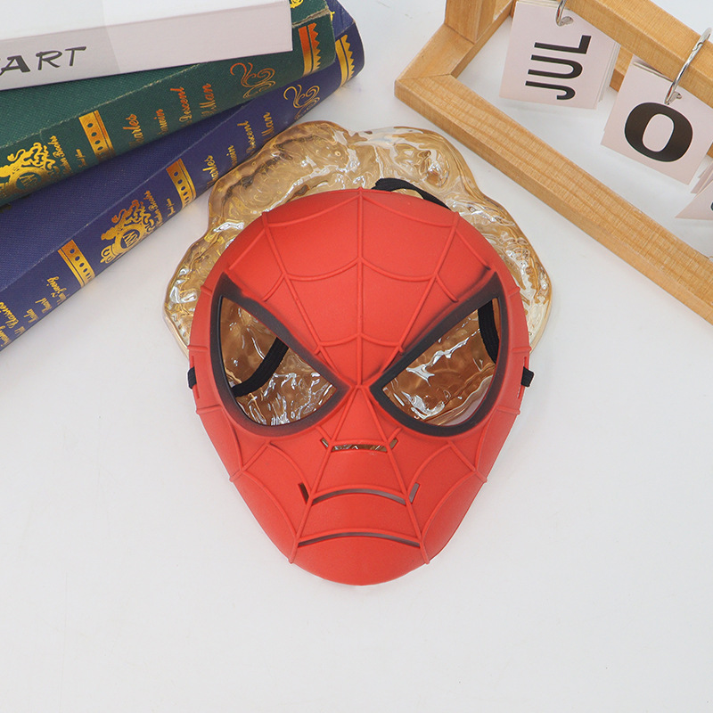 Máscaras temáticas de películas de Marvel máscaras de dibujos animados para niños en forma de V Iron Man Spiderman máscara Hulk