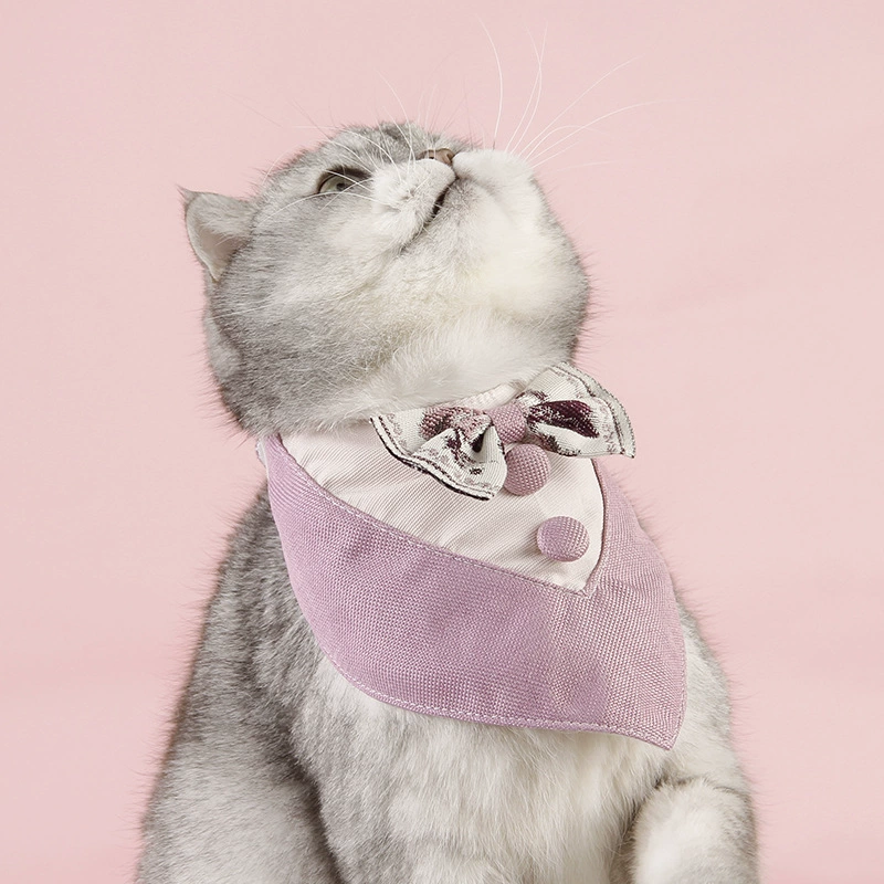 Jizai зоотовары фабрика собака кошка Слюна полотенце британское треугольное полотенце джентльмен лук нагрудник украшение