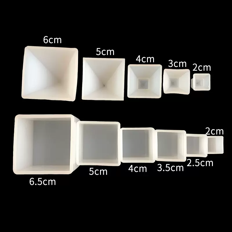 水晶滴胶硅胶模具 DIY手工制作饰品 金字塔 正方体三角锥镜面
