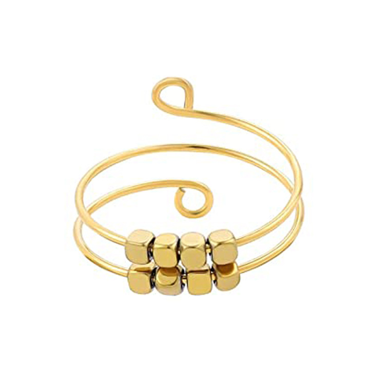 Fashion Geometric Titanium Steel Handmade Open Ring 1 Piece