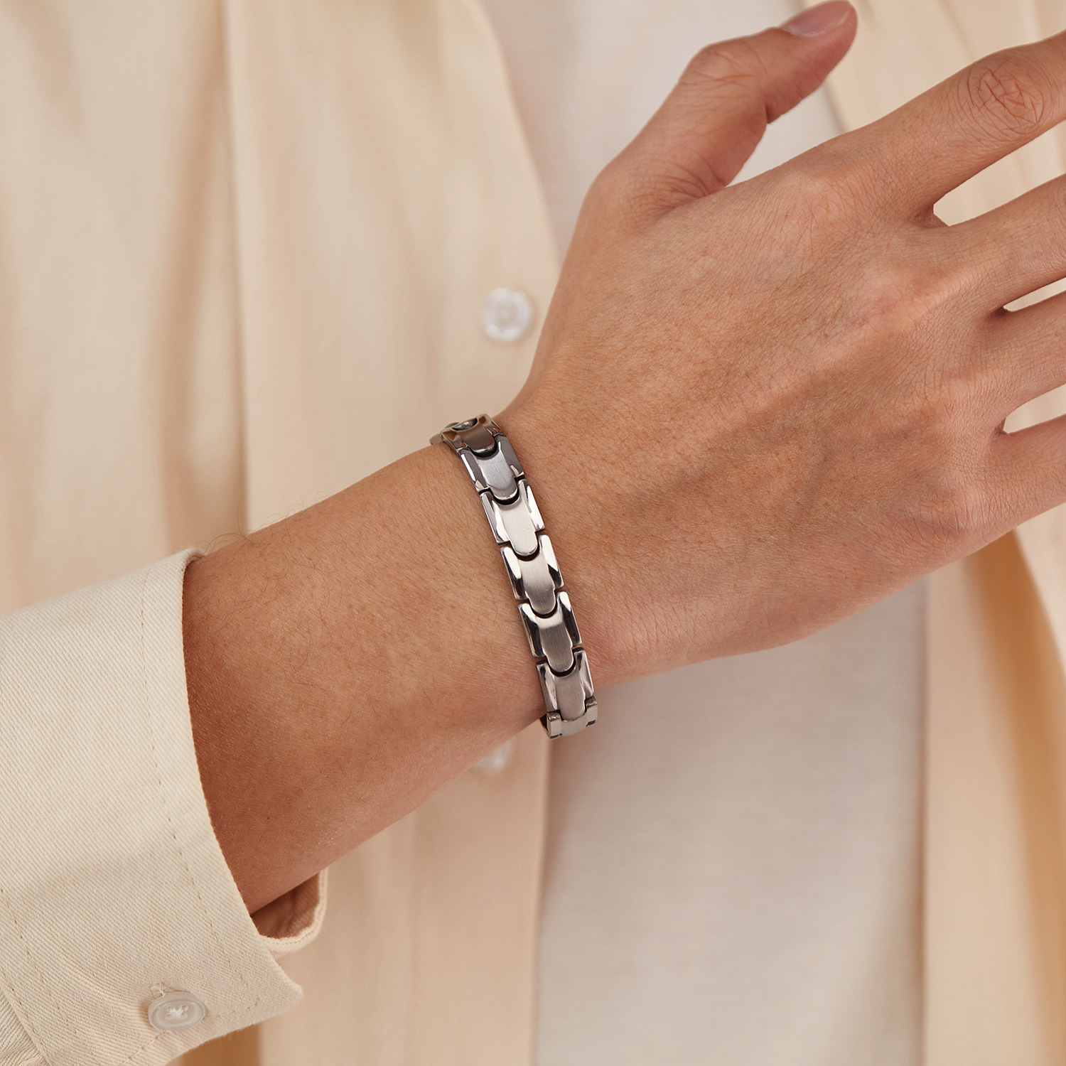 European and American New Ins Fashion Titanium Steel Bracelet Men's Jewelry Personalized Classic Simple Stainless Steel Hand Jewelry