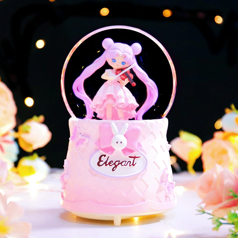 Starry sky, music box, rotating night light, new collection