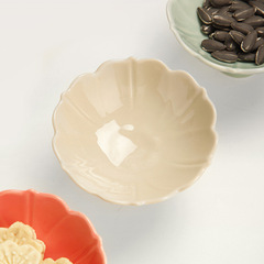 2F家用陶瓷茶點盤新中式高足水果盤高腳托盤復古點心糕點碟茶室供