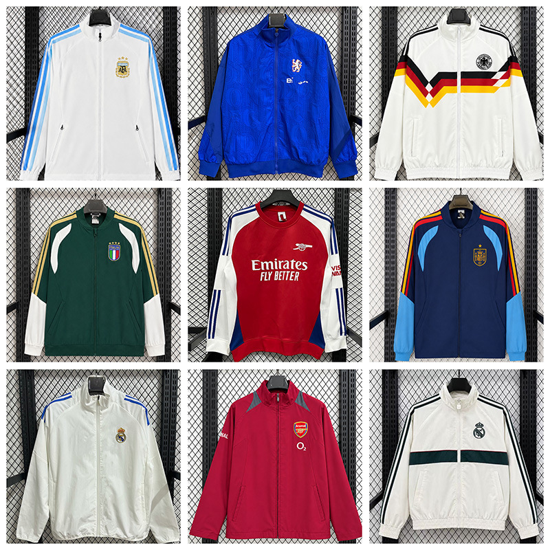 2627 football jersey, Real Madrid, Argentina, Arsenal, France, Spain, windproof and waterproof sports jacket