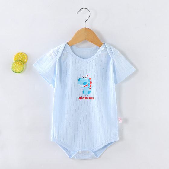 Short-sleeved Newborn Short-sleeved Summer Thin Baby jumpsuit Summer Class A Baby Wrap Fat Clothes Cotton Hayi Climbing Wear