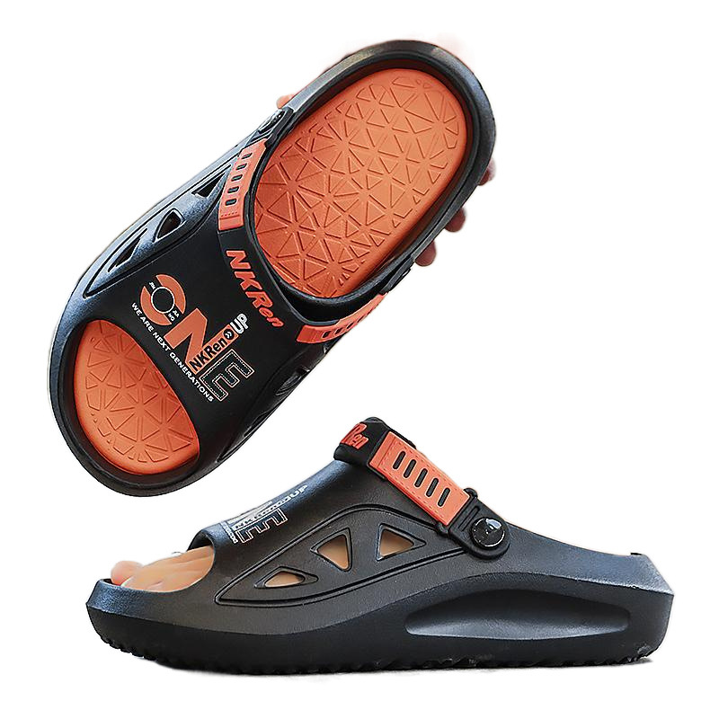 Zapatillas de hombre de comercio exterior de estilo explosivo transfronterizo, chanclas antideslizantes, resistentes al desgaste y desodorantes, zapatos de playa de verano, moda de suela gruesa al aire libre