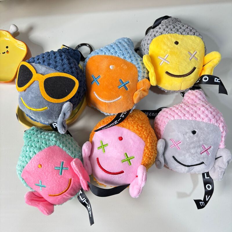 In-Stock Plush Series Trendy Toy Figurines Good Luck Bag Charms Doll Gift Pendants Yarn