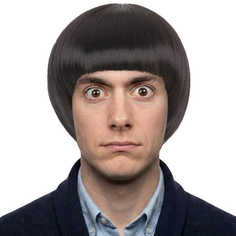 Cross-Border Fashion Mushroom Head Wig, Funny Anime Synthetic Fiber Bowl Cap Wig, Halloween Cosplay Wig Cross-Border Fashion Mushroom Head Wig, Funny Anime Synthetic Fiber Bowl Cap Wig, Halloween Cosplay Wig