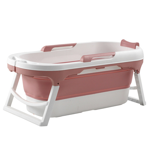 Foldable adult bath bucket adult bath bucket full body household bath bucket adult enlarged plastic bath bucket