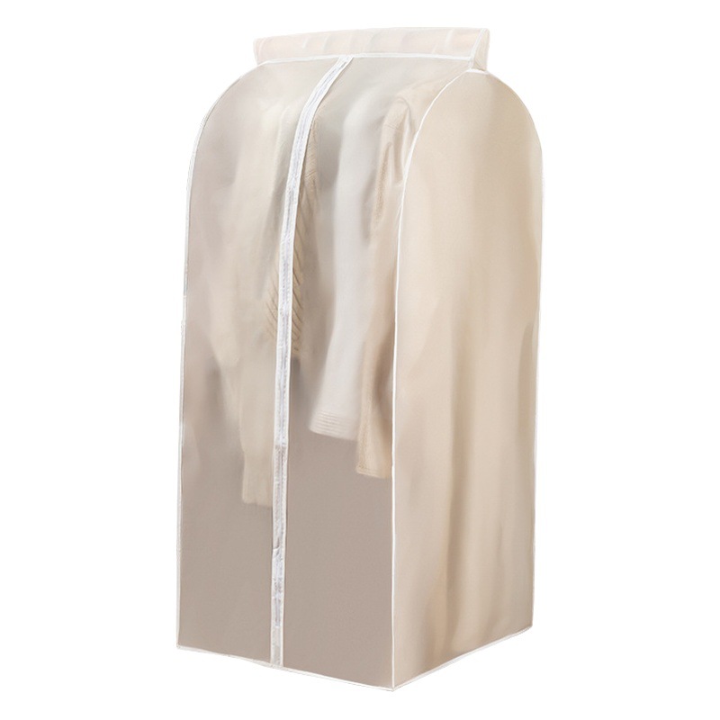 Cubierta de polvo tridimensional ropa de hogar transparente impermeable PEVA bolsa de polvo a prueba de humedad colgando abrigo traje cubierta bolsa de almacenamiento
