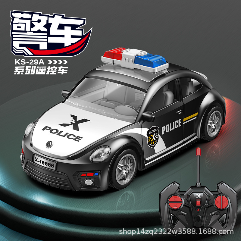 竞速警车遥控车模型儿童男孩1：22RC高速四驱漂移灯光赛车跑车|undefined