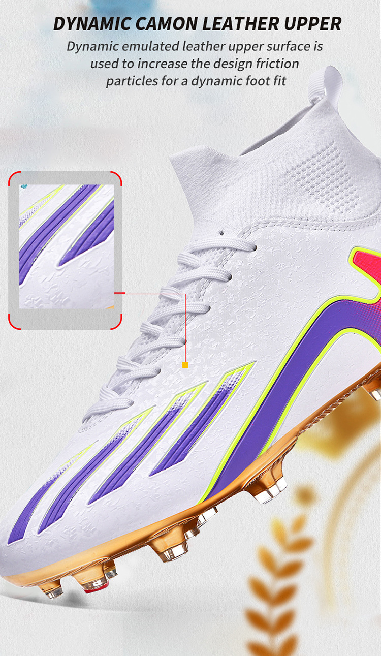 High-top Hallenfußballschuhe Mit Langen Stollen Für Training_voghion.com