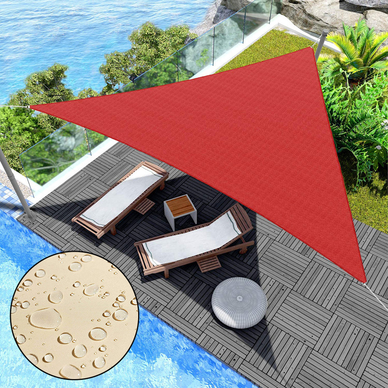 Right-angled triangle sunshade sail without accessories 420D water-repellent outdoor canopy sunscreen sunshade cloth sunshade net