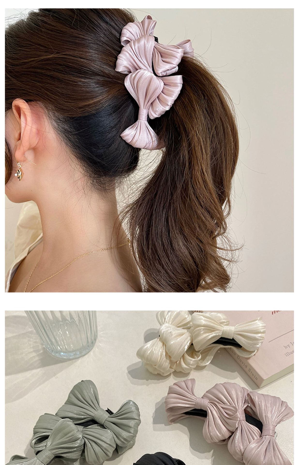 Women's Elegant Sweet Bow Knot Cloth Handmade Hair Clip display picture 1