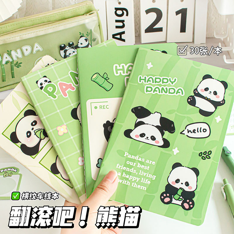 Temporada escolar Panda A5 cuadernos de dibujos animados cuadernos