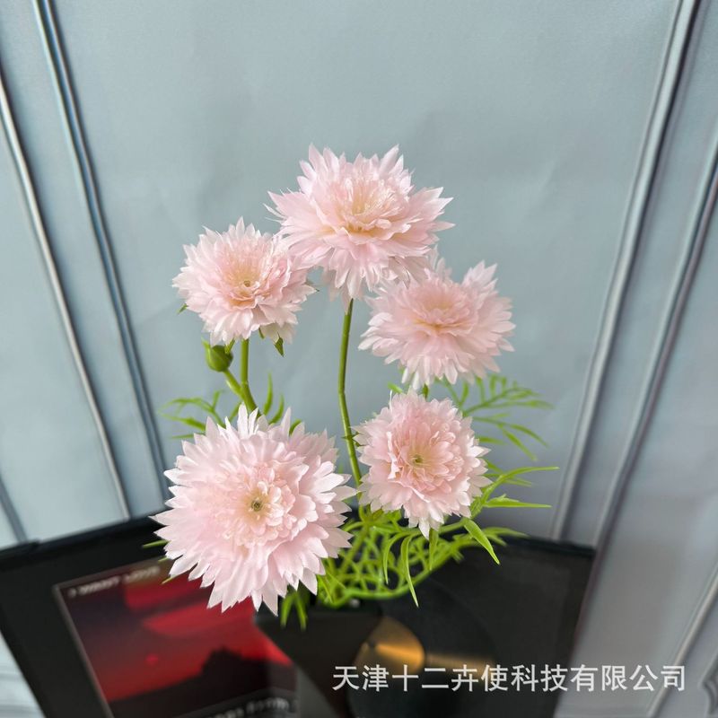 仿真花假花5头矢车菊桌面摆件ins风拍照道具批发跨境家居装饰花束|undefined