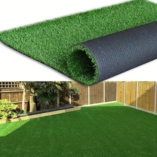 Supermarket Fruit Mat with Black Adhesive Backing, Simulated Lawn, Fake Grass, Green Artificial Plastic Fake Turf Carpet, Simulated Green Plants