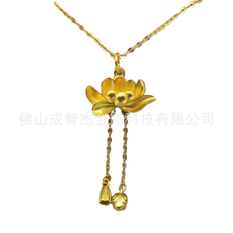 Guofeng II Qing Huan Sweater Chain Clothing Buckle 5 Lotus with the Same Root and Tie with One Heart Elegant and Vulgar Zen Clothing Accessories Guofeng II Qing Huan Sweater Chain Clothing Buckle 5 Lotus with the Same Root and Tie with One Heart Elegant and Vulgar Zen Clothing Accessories