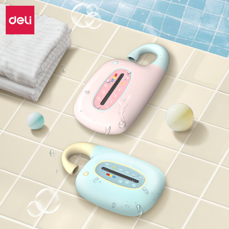 작은 코끼리 물 온도계-블루