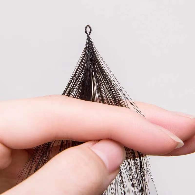 Second generation feather hair extensions, straight hair, feather hair extensions, hair curtains, and seamless hair extensions. Wholesale and available for hot dyeing in stock