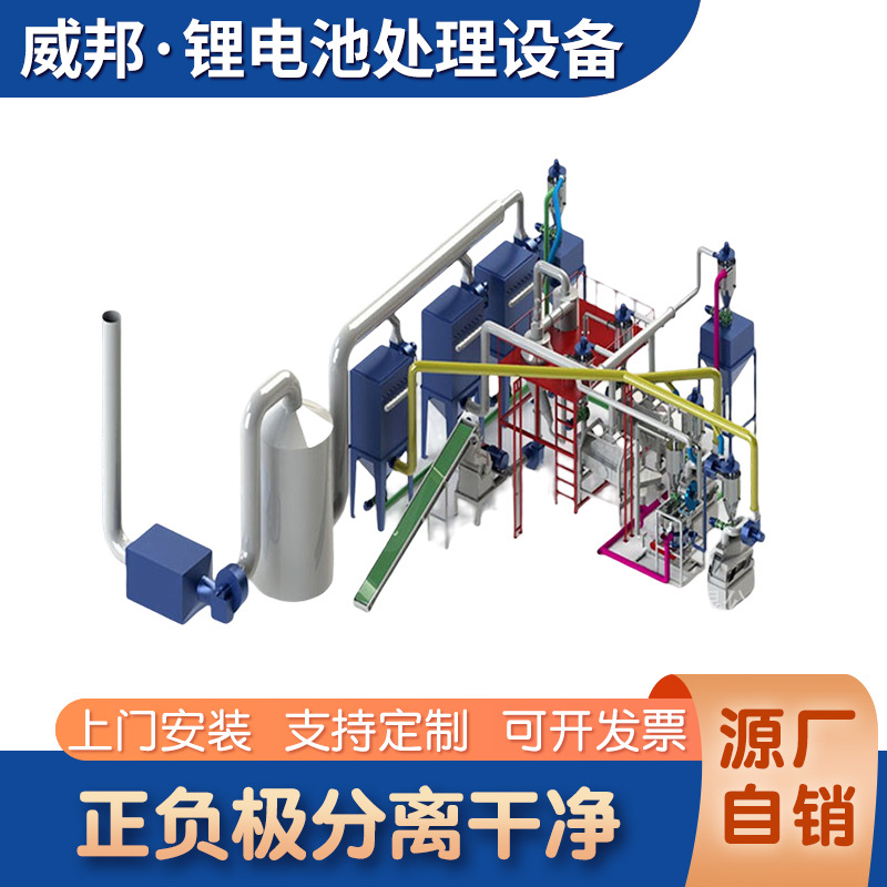 锂电池破碎回收生产线 自动化处理设备 废旧电路板破碎分选设备