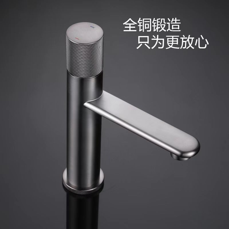 Baño de cobre completo cuenca de cuadrícula de diamante lavabo caliente y frío lavabo