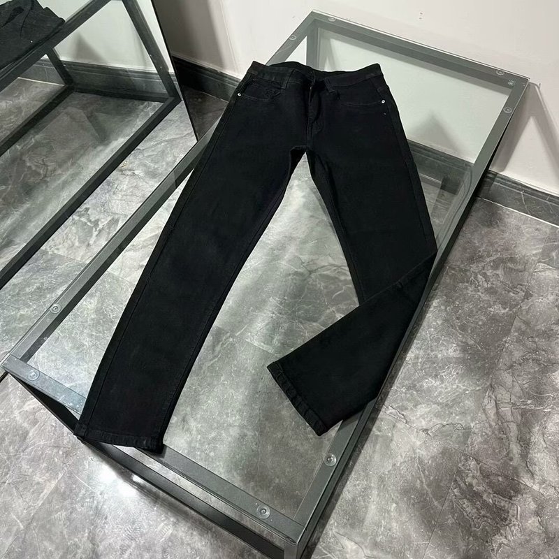 高品质欧货牛仔裤男春夏新款直筒修身微弹舒适男士休闲时尚长裤子|undefined