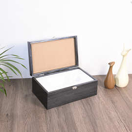 家用伴手礼盒首饰戒指收纳盒眼镜盒实用木质收纳整理收纳翻盖木盒