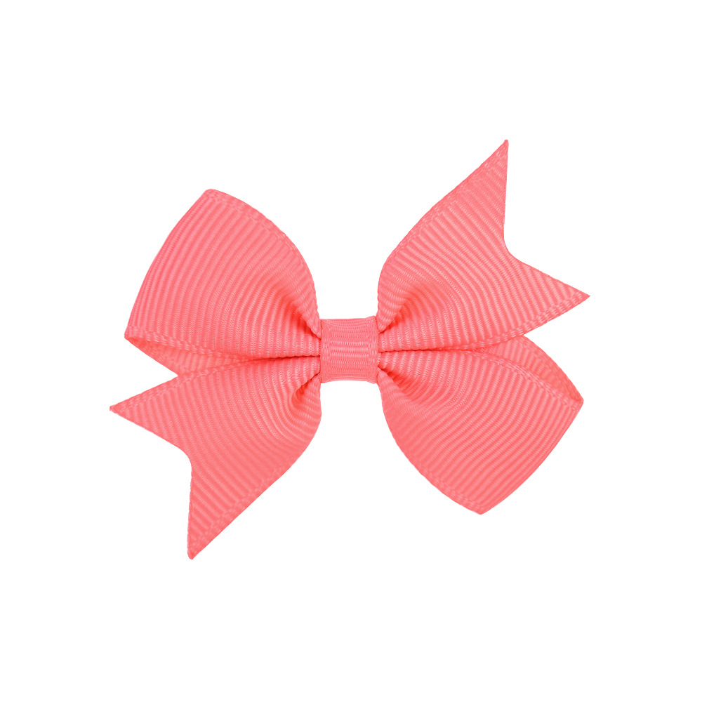 New Baby Hair Accessories 2 Inches Solid Color Children's Bow Hairpin display picture 1