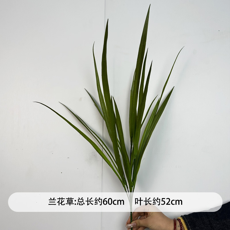 芦荀草绿植花龙须草假花白绿森系婚庆装饰自然风背景插花路引|undefined