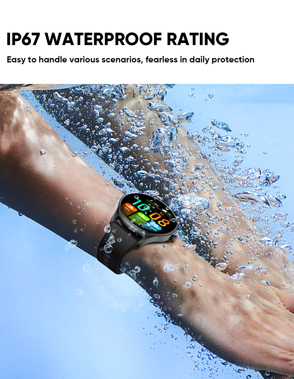 Montre connectée avec cardiofréquencemètre et assistant vocal_voghion.com