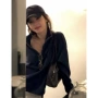 韩国立领设计师新款卫衣