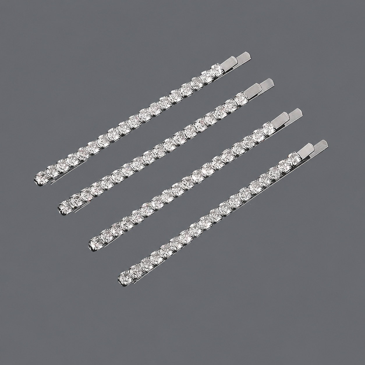 Horquilla de zirconio de lujo ligero europeo y americano con incrustaciones de diamantes, pinza de pelo de alta gama para mujer, suministro mayorista transfronterizo directo de fábrica.