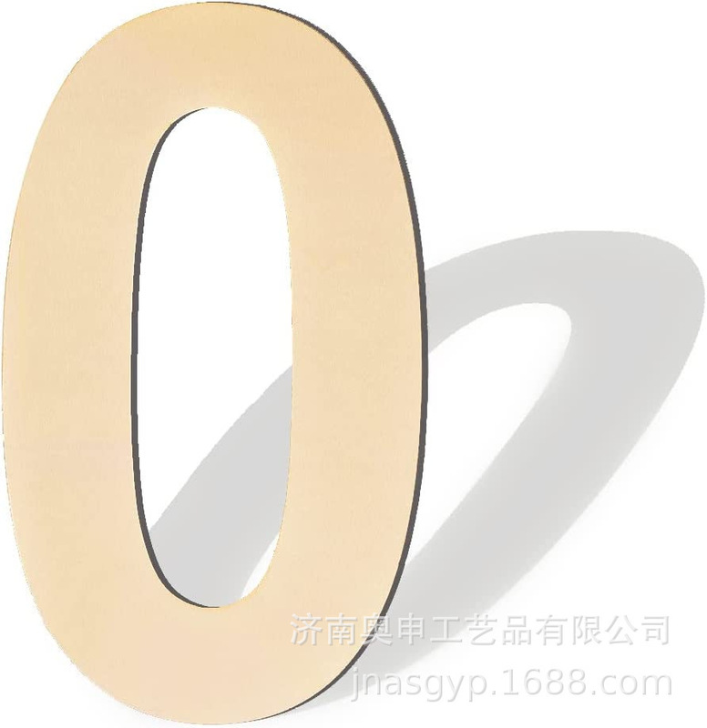 12inch Blank No. 0 Wooden Slices Signs for DIY Craft Projects Birthday Party Wedding Decoration Wooden Numbers