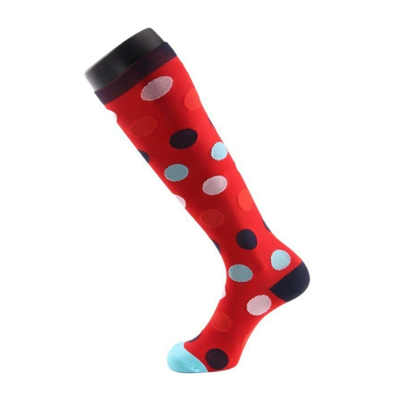 Compression Running Socks, Unisex Jacquard Knee-High Socks, Multiple Patterns, S/M & L/XL