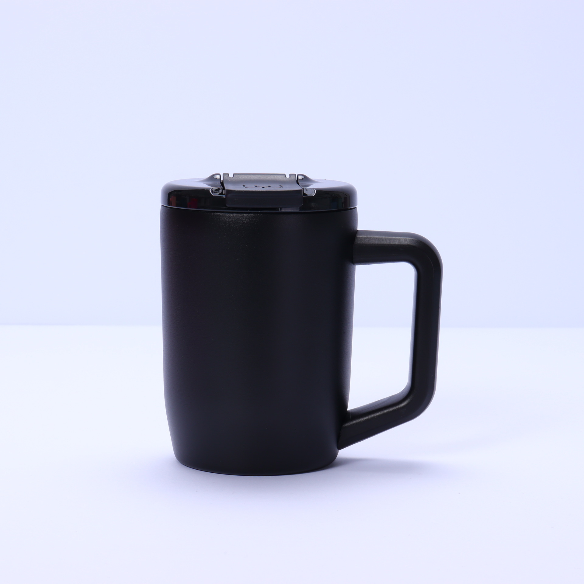 Nuevo 15oz taza de mango 304 taza de acero inoxidable con tapa taza de agua de oficina taza de leche taza de mano taza de mango